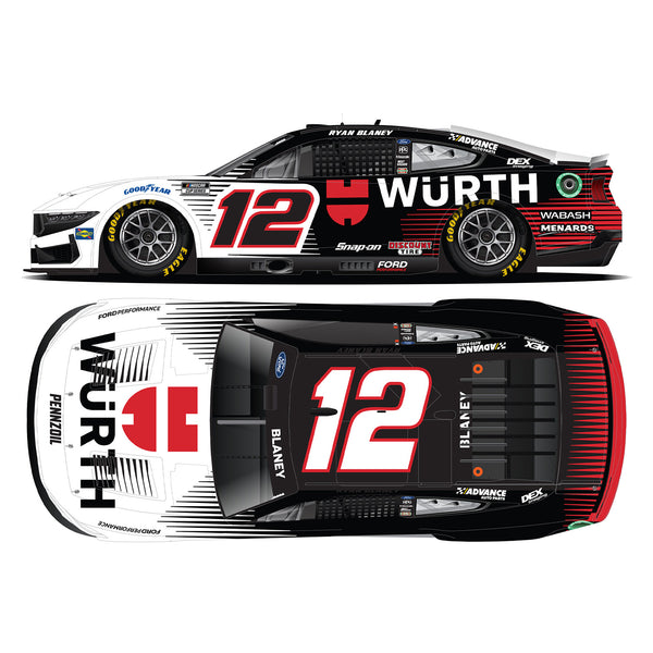 Ryan Blaney Wurth 1:64 Standard 2024 Diecast Car #12 NASCAR