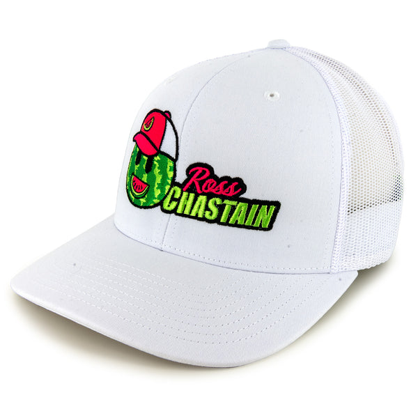 Ross Chastain 2025 Melon Man #9 JR Motorsports Mesh Hat White