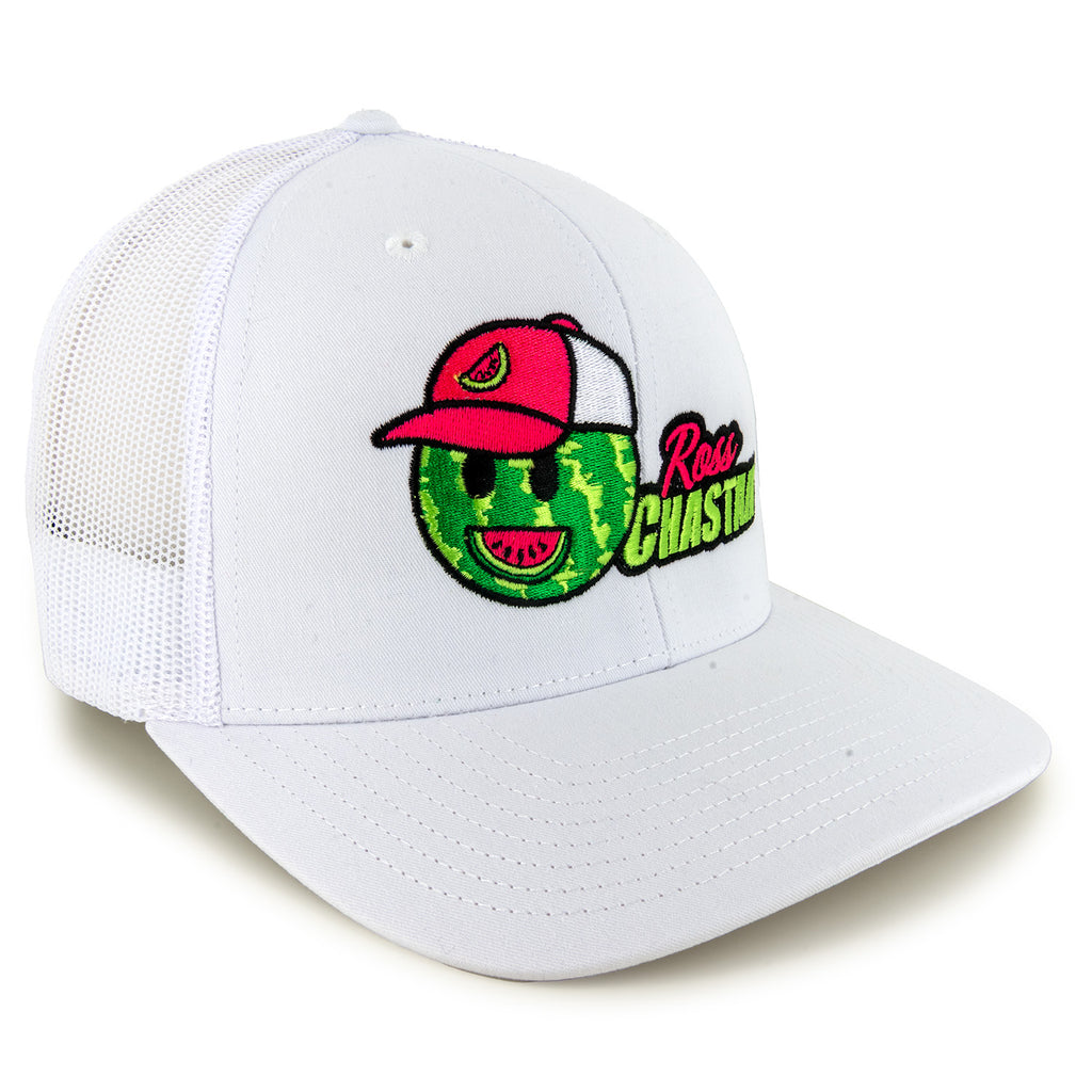 Ross Chastain 2025 Melon Man #9 JR Motorsports Mesh Hat White