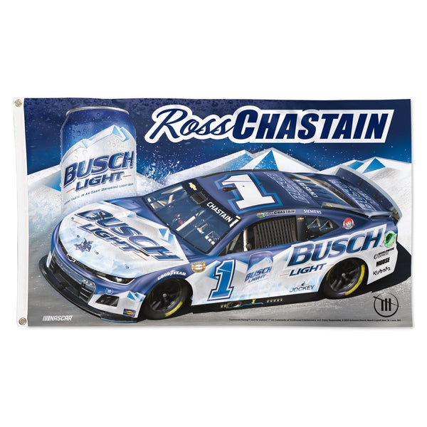 Ross Chastain 2024 Darlington Throwback Busch Light Paint Scheme NASCAR 3x5 Flag #1 NASCAR