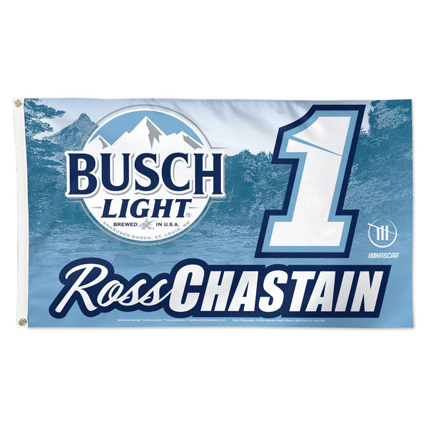 Ross Chastain 2024 Busch Light #1 NASCAR 3x5 Flag