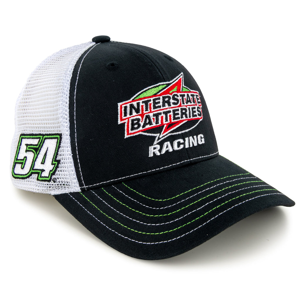Ty Gibbs 2025 Interstate Sponsor Mesh Hat Black/White #54 NASCAR