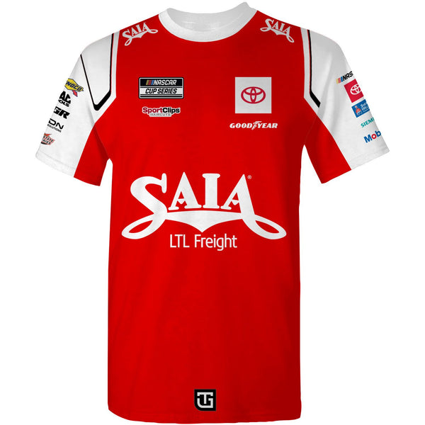 Ty Gibbs 2025 Saia Sublimated Uniform Pit Crew T-Shirt #54 NASCAR