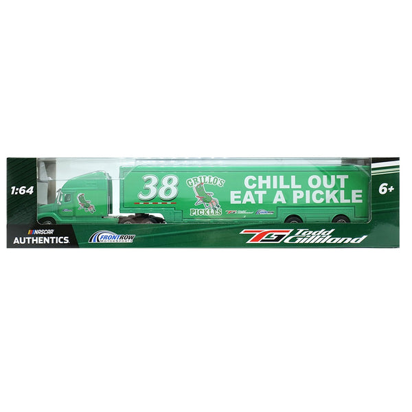Todd Gilliland Grillo's Pickles 1:64 Standard 2024 Diecast Hauler #38 NASCAR