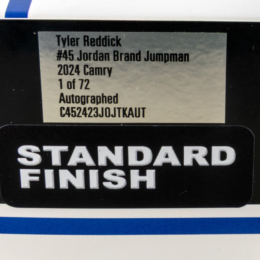 Tyler Reddick Autographed Jordan Brand Jumpman Chicago 1:24 Standard 2024 Diecast Car #45 NASCAR