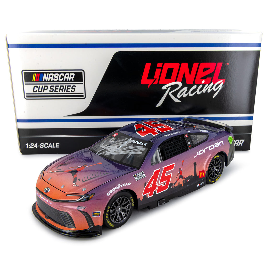 Tyler Reddick Autographed Jordan Brand Jumpman Chicago 1:24 Standard 2024 Diecast Car #45 NASCAR