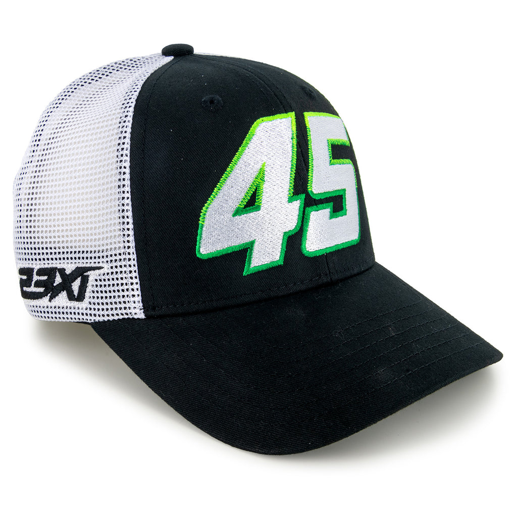 Tyler Reddick Exclusive Car Number 45 Mesh NASCAR Hat Black/White