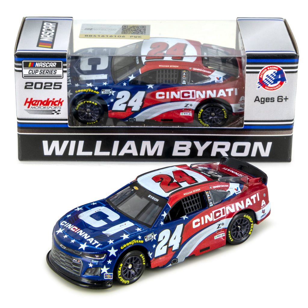 William Byron Cincinnati 1:64 Standard 2025 Diecast Car #24 NASCAR