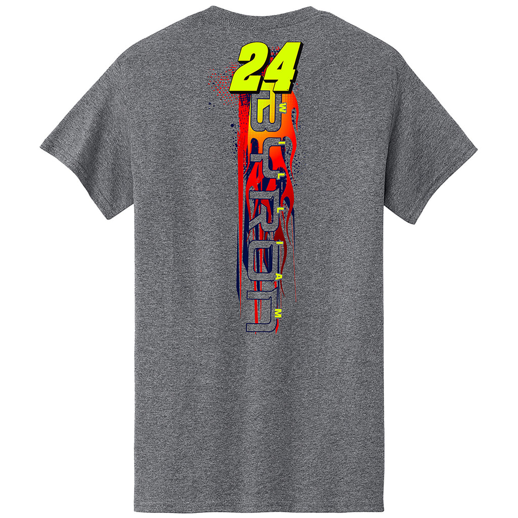 William Byron 2025 Axalta Graphite 2-Spot T-Shirt Gray #24 NASCAR