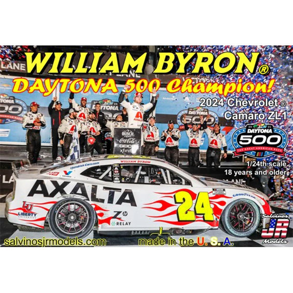 William Byron 2024 Daytona 500 Race Win 1:24 Adult Model Car Kit Axalta #24 NASCAR