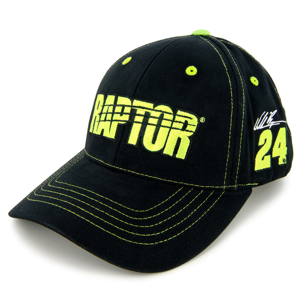 William Byron Raptor Sponsor Logo Hat Black #24 NASCAR