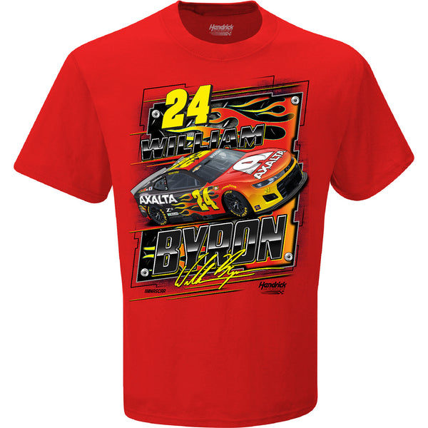 William Byron 2024 Darlington Throwback T-Shirt Red #24 NASCAR