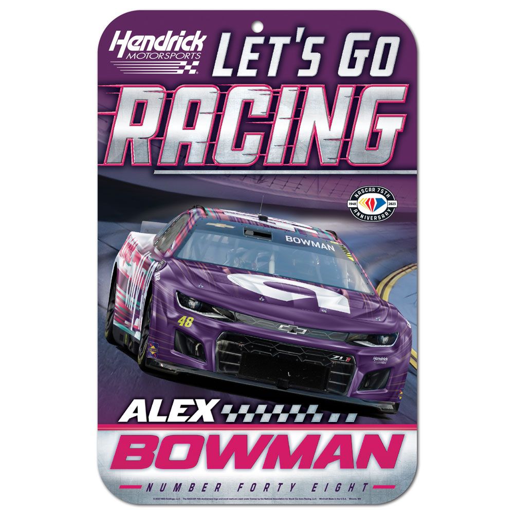 Alex Bowman 2023 Ally #48 11x17 Plastic Sign NASCAR
