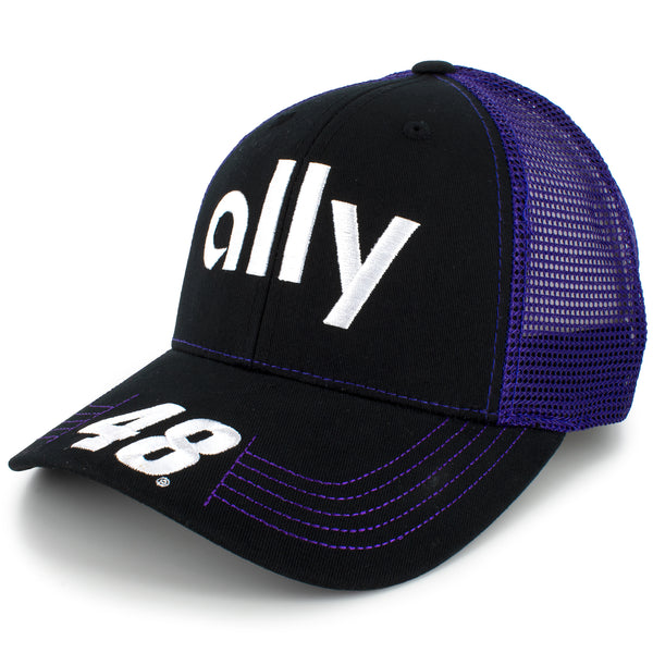 Alex Bowman Victory Lane Ally Sponsor Team Mesh NASCAR #48 Hat Purple