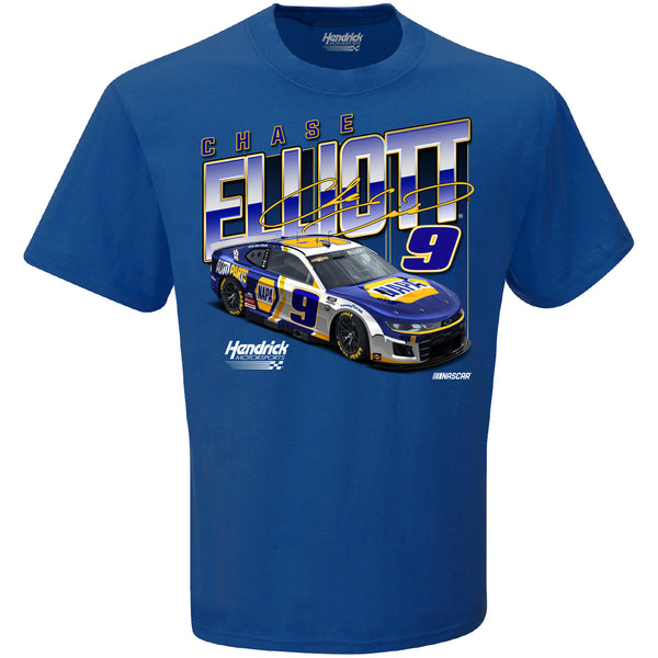 Chase Elliott 2023 NAPA Downforce T-Shirt Blue #9 NASCAR