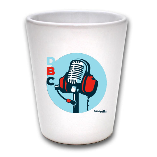 Door Bumper Clear Podcast Logo Shot Glass - 1.9oz Dirty Mo Media DBC