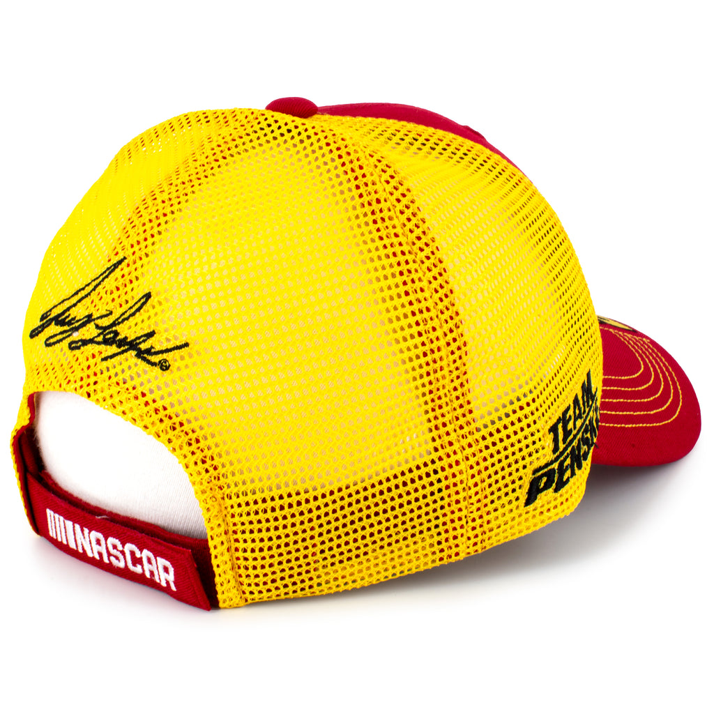 Joey Logano Shell Pennzoil Sponsor Team Mesh NASCAR #22 Hat Yellow