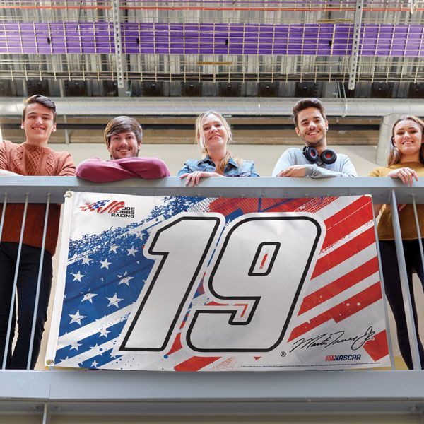 Martin Truex Jr 2023 Patriotic #19 NASCAR 3x5 Flag