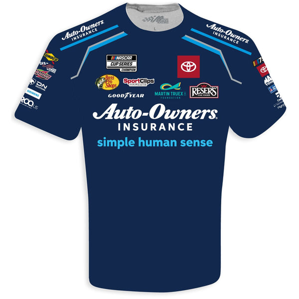 Martin Truex Jr 2023 Auto-Owners Sublimated Uniform Pit Crew T-Shirt #19 NASCAR