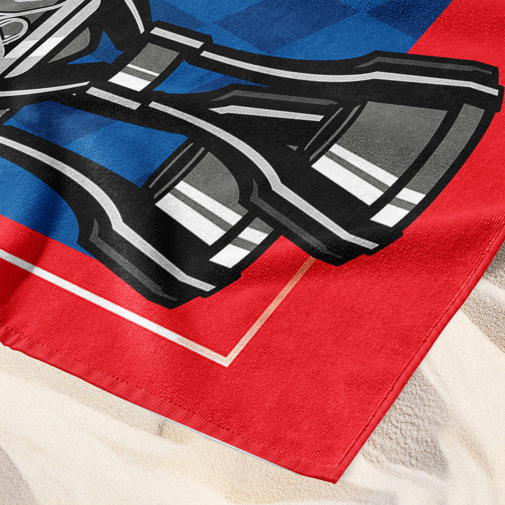 Kyle Larson 2025 NASCAR Champion Trophy 30x60 Beach Towel 