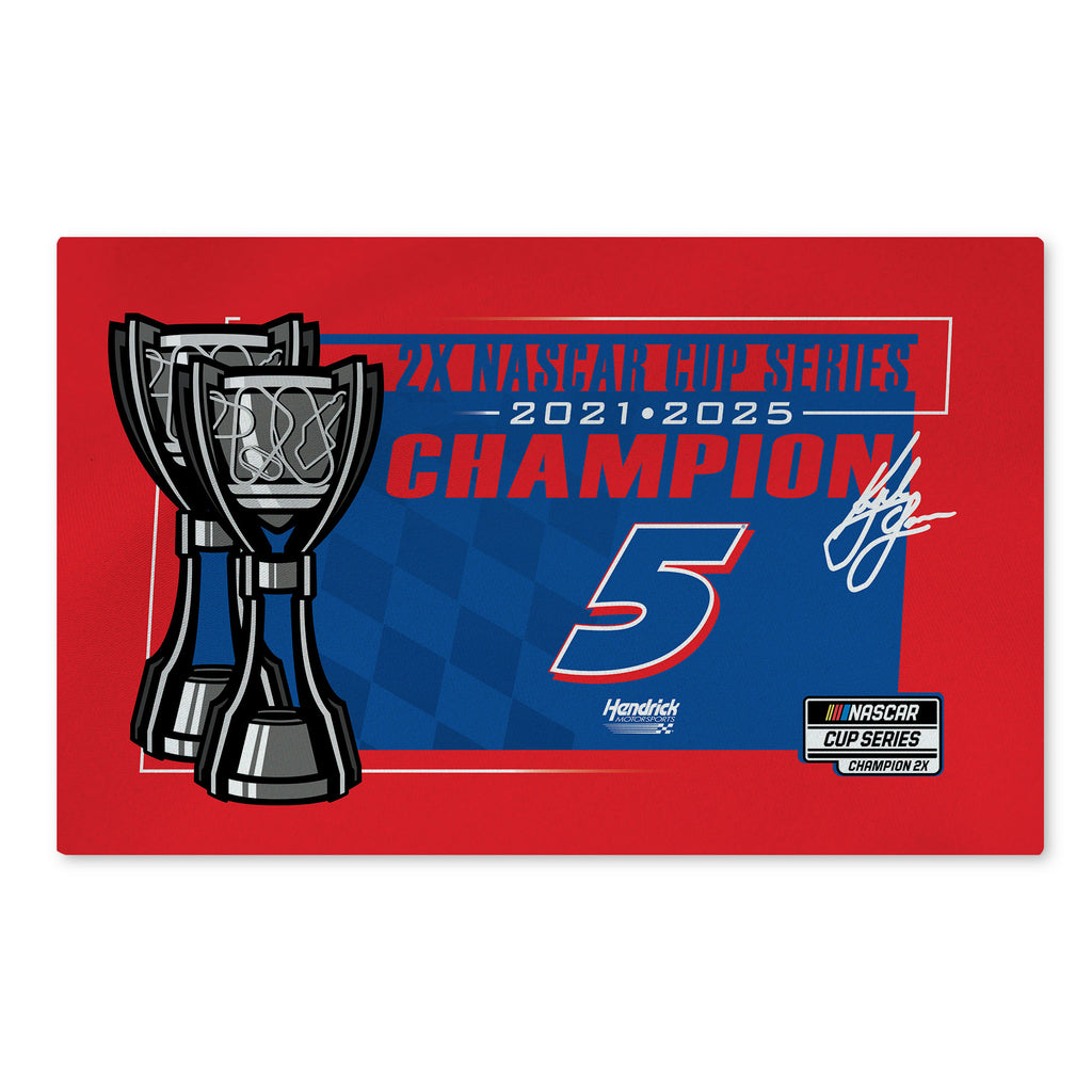 Kyle Larson 2025 NASCAR Champion 20x32 Washable Rug