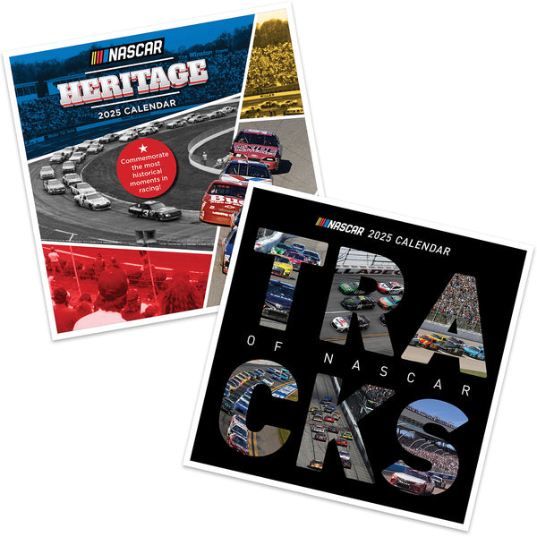 NASCAR 2025 Tracks and Heritage Wall Calendars BUNDLE PRICED