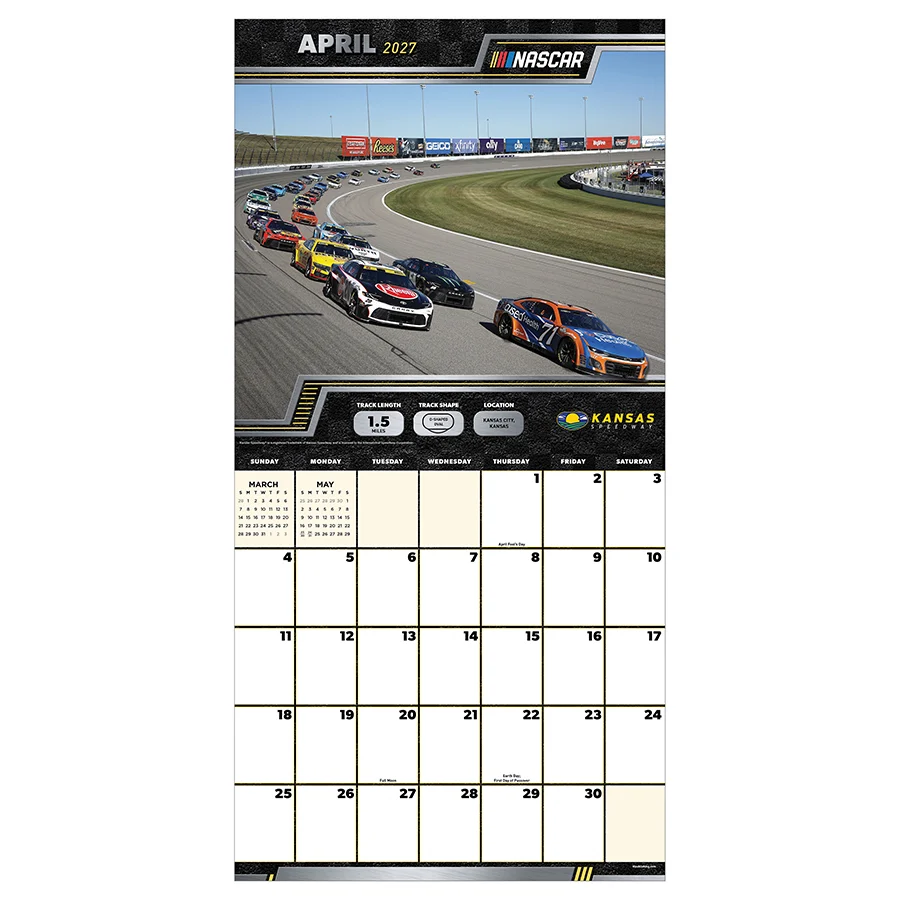 NASCAR Tracks 2027 Wall Calendar