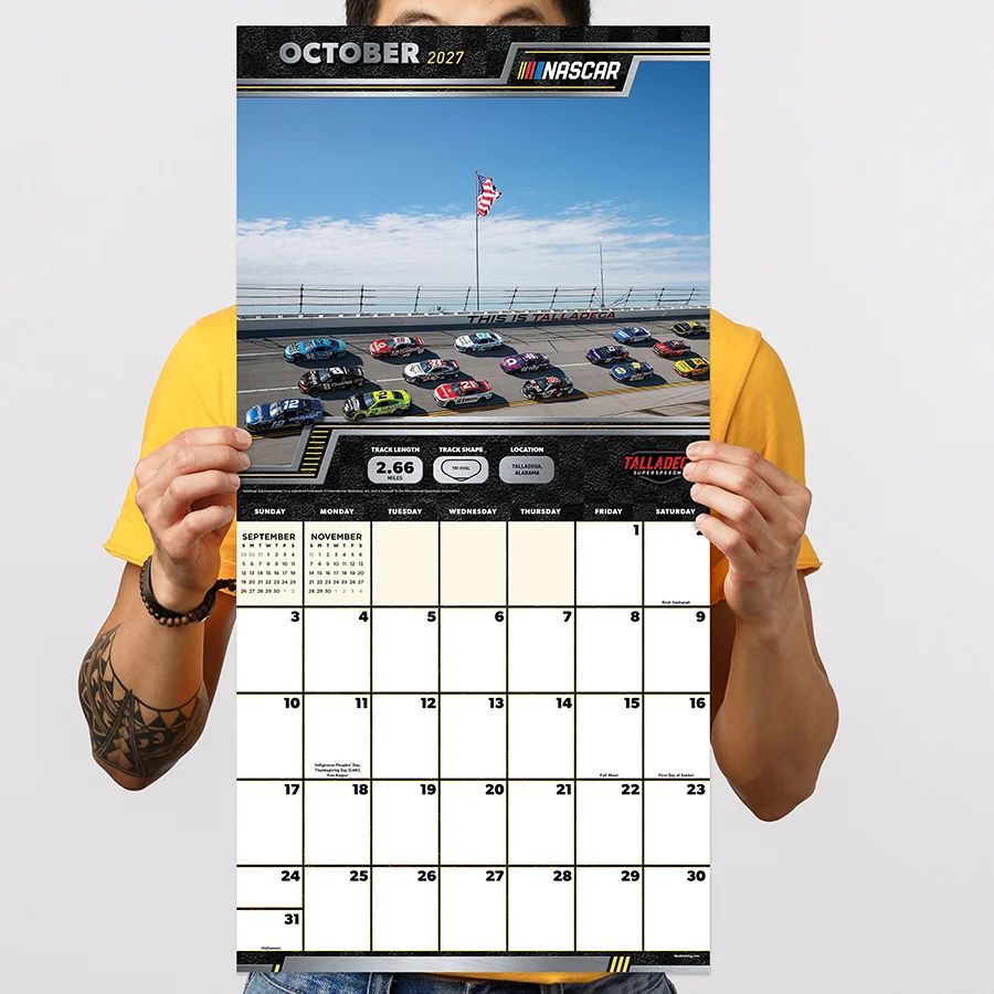 NASCAR Tracks 2027 Wall Calendar
