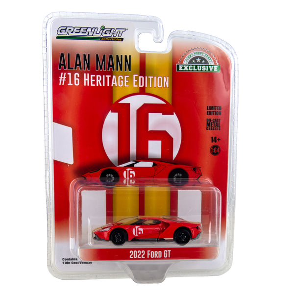 Greenlight 1:64 2022 Ford GT - Alan Mann #16 Heritage Edition - 1966 Form AM GT-1 Prototype Tribute