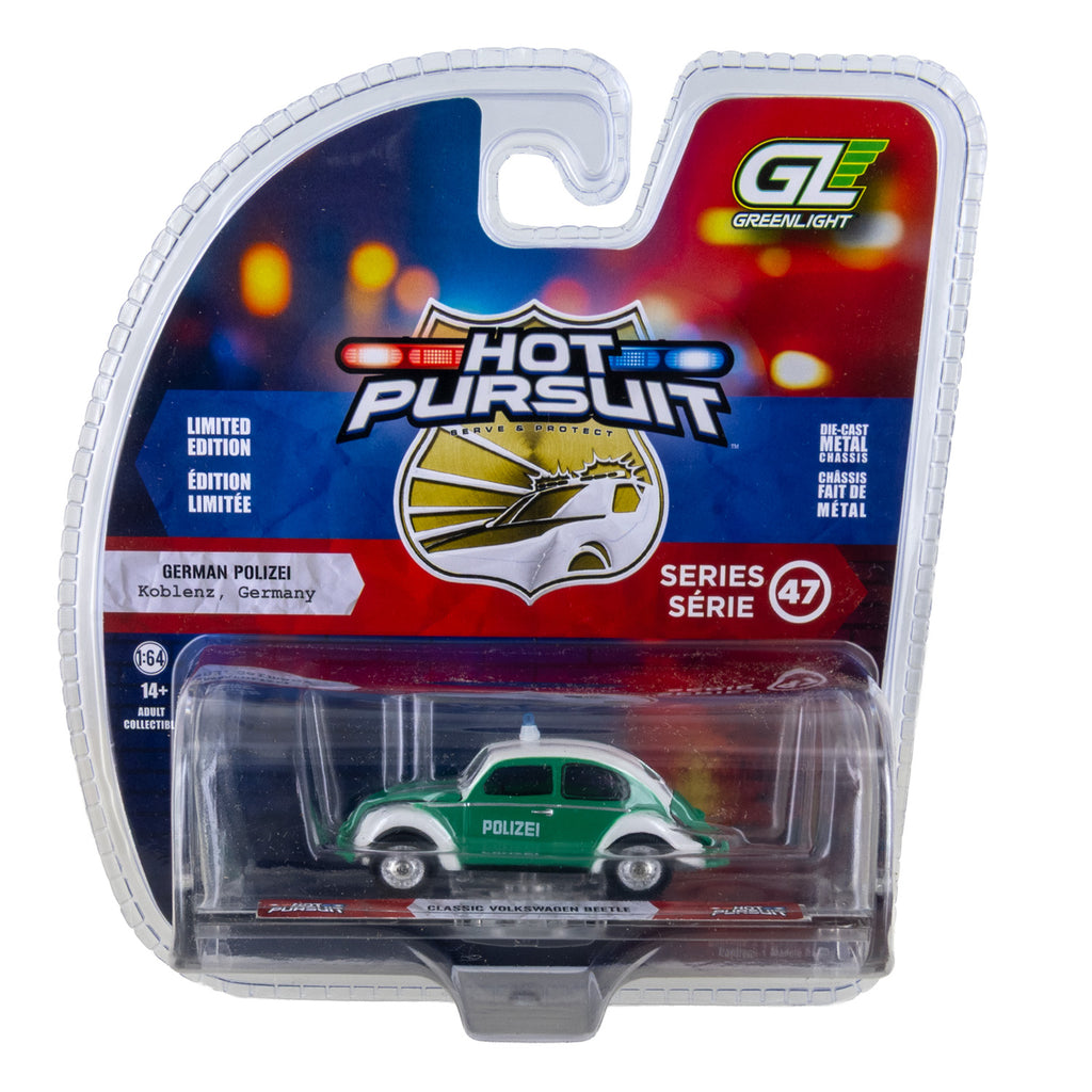 Greenlight 1:64 Classic Volkswagen Beetle German Polizei - Hot Pursuit Series 47