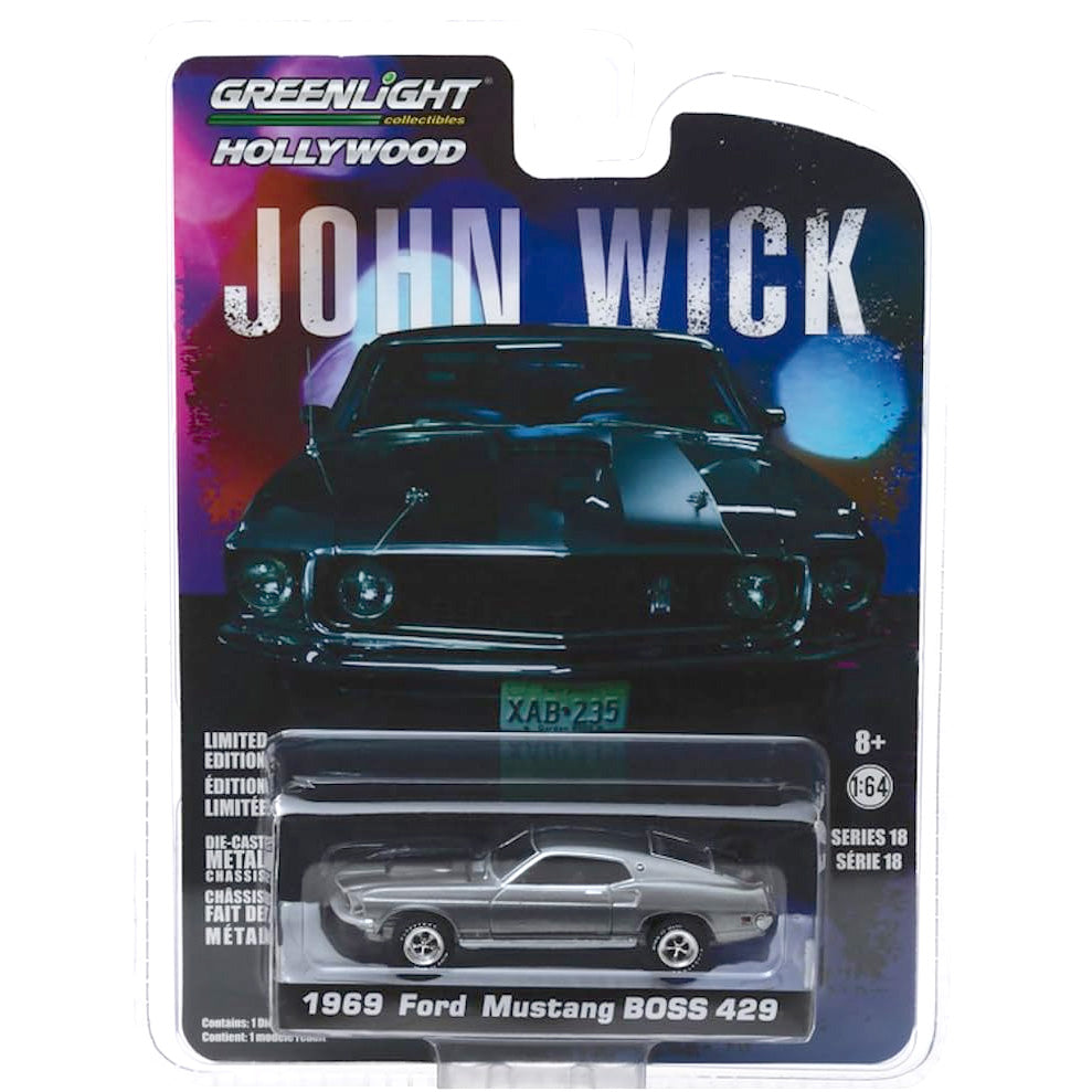 Greenlight 1:64 Hollywood Series 18 John Wick Movie 1969 Ford Mustang Boss 429