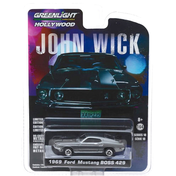 Greenlight 1:64 Hollywood Series 18 John Wick Movie 1969 Ford Mustang Boss 429