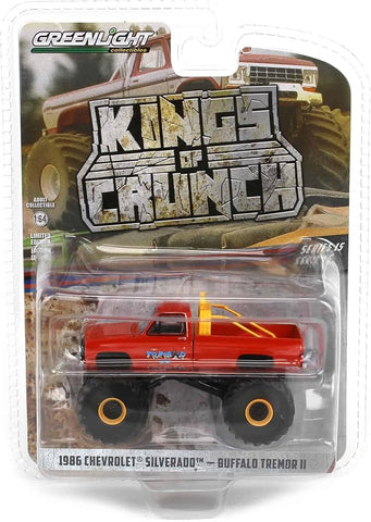 Greenlight 1:64 Buffalo Tremor II Kings of Crunch Monster Truck 1986 Chevrolet Silverado