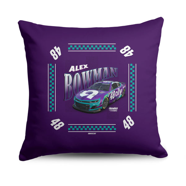 Alex Bowman 2026 Ally 18x18 Two-Sided Pillow #48 NASCAR