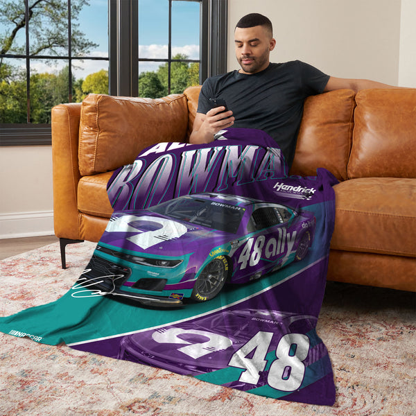 Alex Bowman 2026 Ally 46x60 Silk Touch Throw #48 NASCAR
