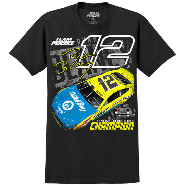 Ryan Blaney 2023 NASCAR Cup Series Champion Car T-Shirt #12
