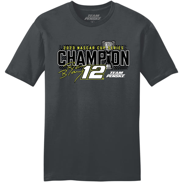 Ryan Blaney 2023 NASCAR Cup Series Champion #12 Xtreme 2-Spot T-Shirt