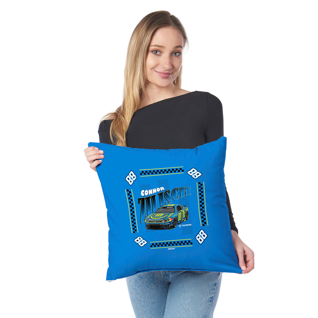 Connor Zilisch 2026 Trackhouse 18x18 Two-Sided Pillow #88 NASCAR