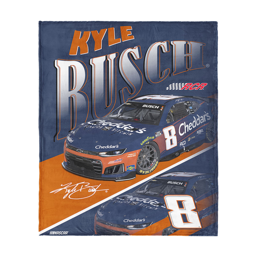 Kyle Busch 2026 Cheddar's 46x60 Silk Touch Throw #8 NASCAR