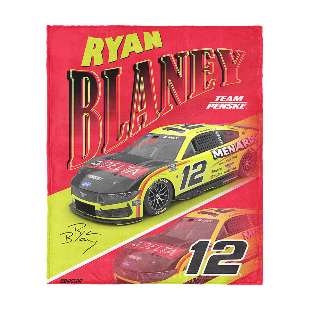 Ryan Blaney 2026 Menards 46x60 Silk Touch Throw #12 NASCAR