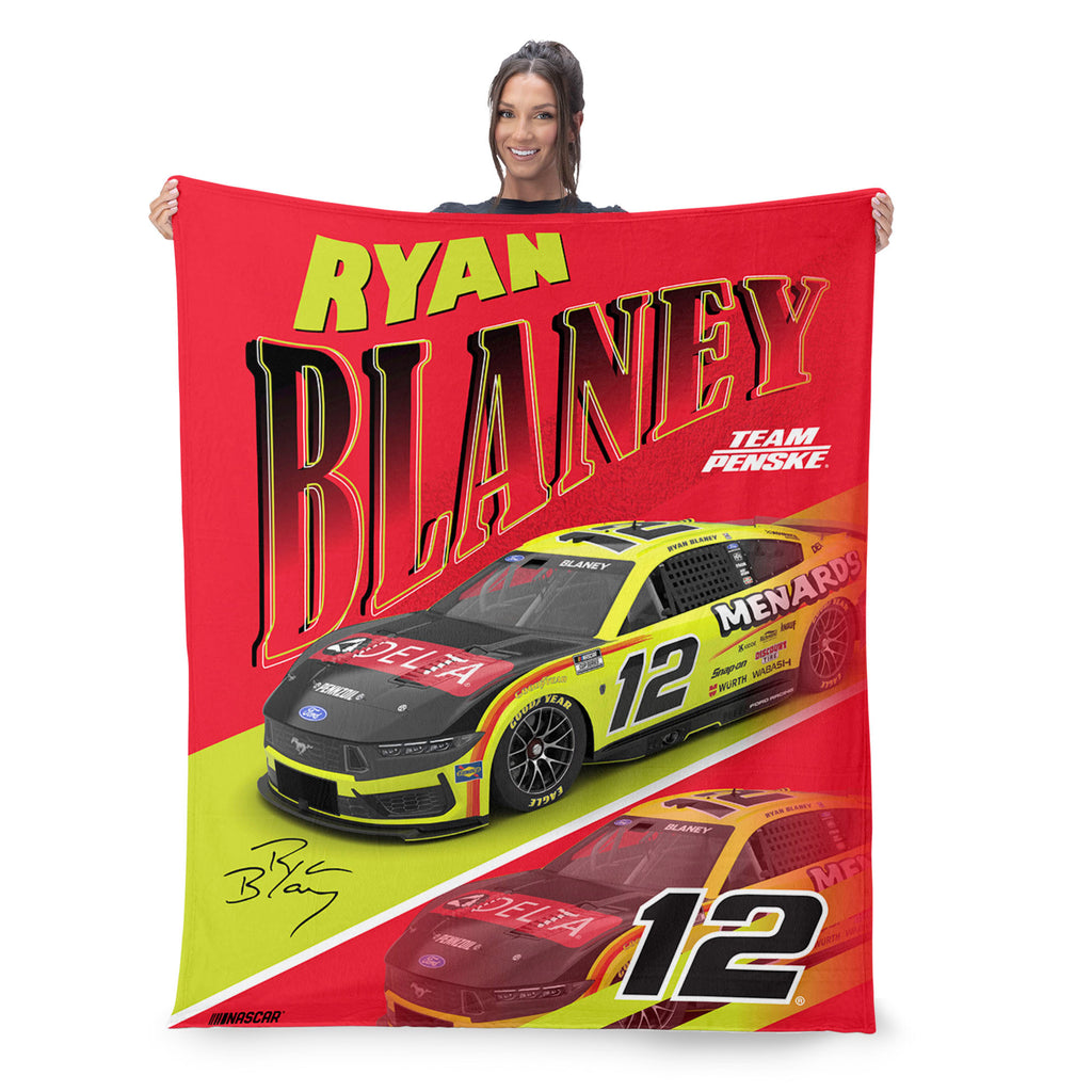 Ryan Blaney 2026 Menards 46x60 Silk Touch Throw #12 NASCAR