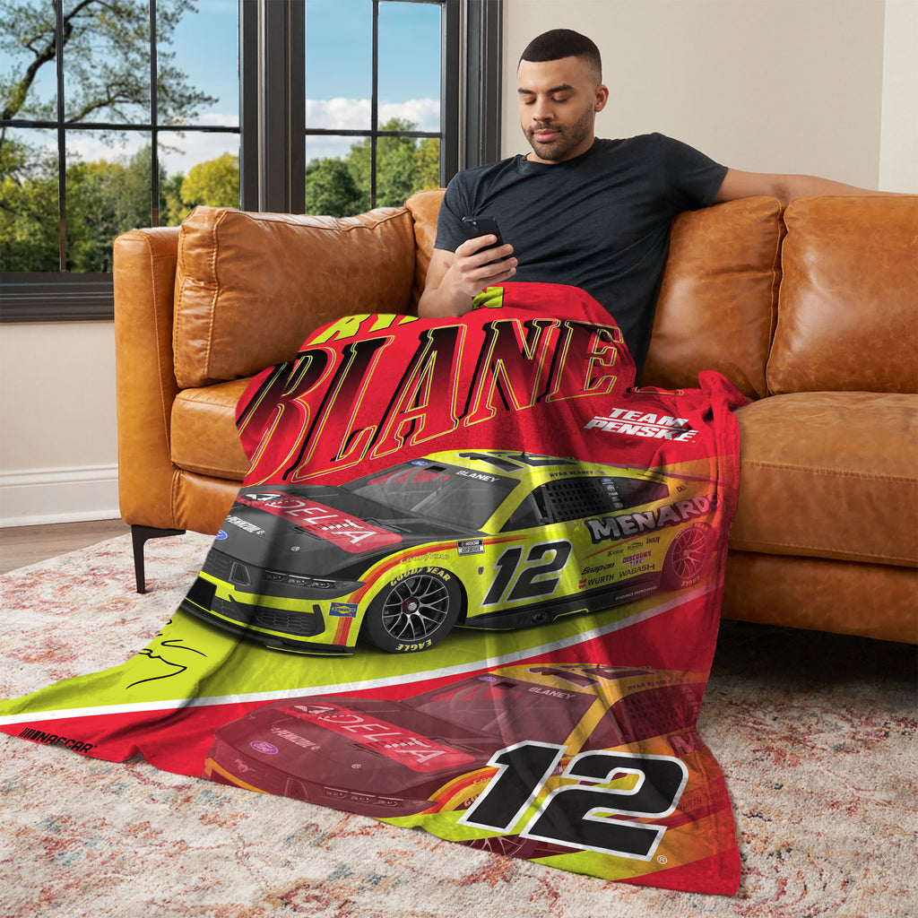 Ryan Blaney 2026 Menards 46x60 Silk Touch Throw #12 NASCAR
