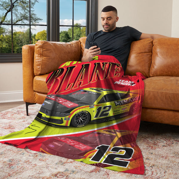 Ryan Blaney 2026 Menards 46x60 Silk Touch Throw #12 NASCAR