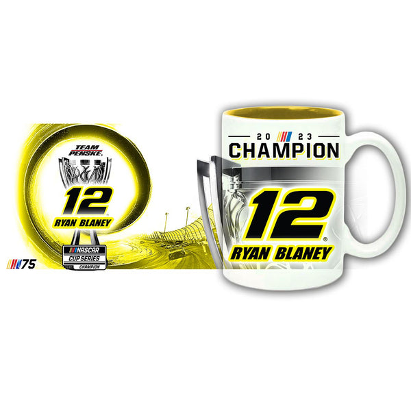 Ryan Blaney 2023 NASCAR Cup Series Champion Coffee Mug 15oz With Color Interior #12