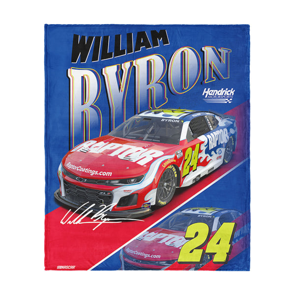 William Byron 2026 Raptor 46x60 Silk Touch Throw #24 NASCAR