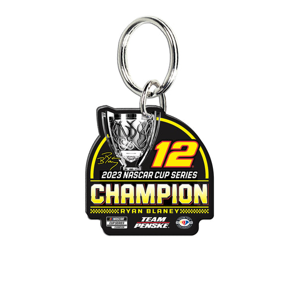 Ryan Blaney 2023 NASCAR Cup Series Champion Acrylic Keyring #12