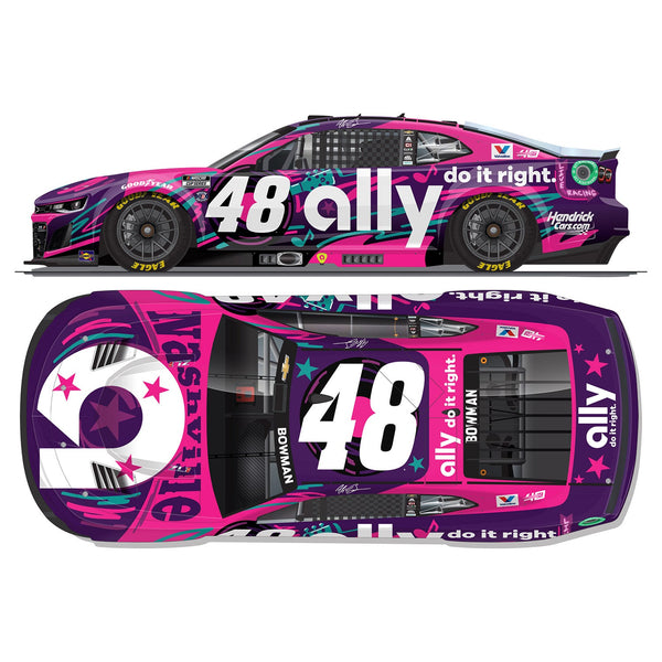 Alex Bowman ELITE Ally Nashville 1:24 2024 Diecast Car #48 NASCAR