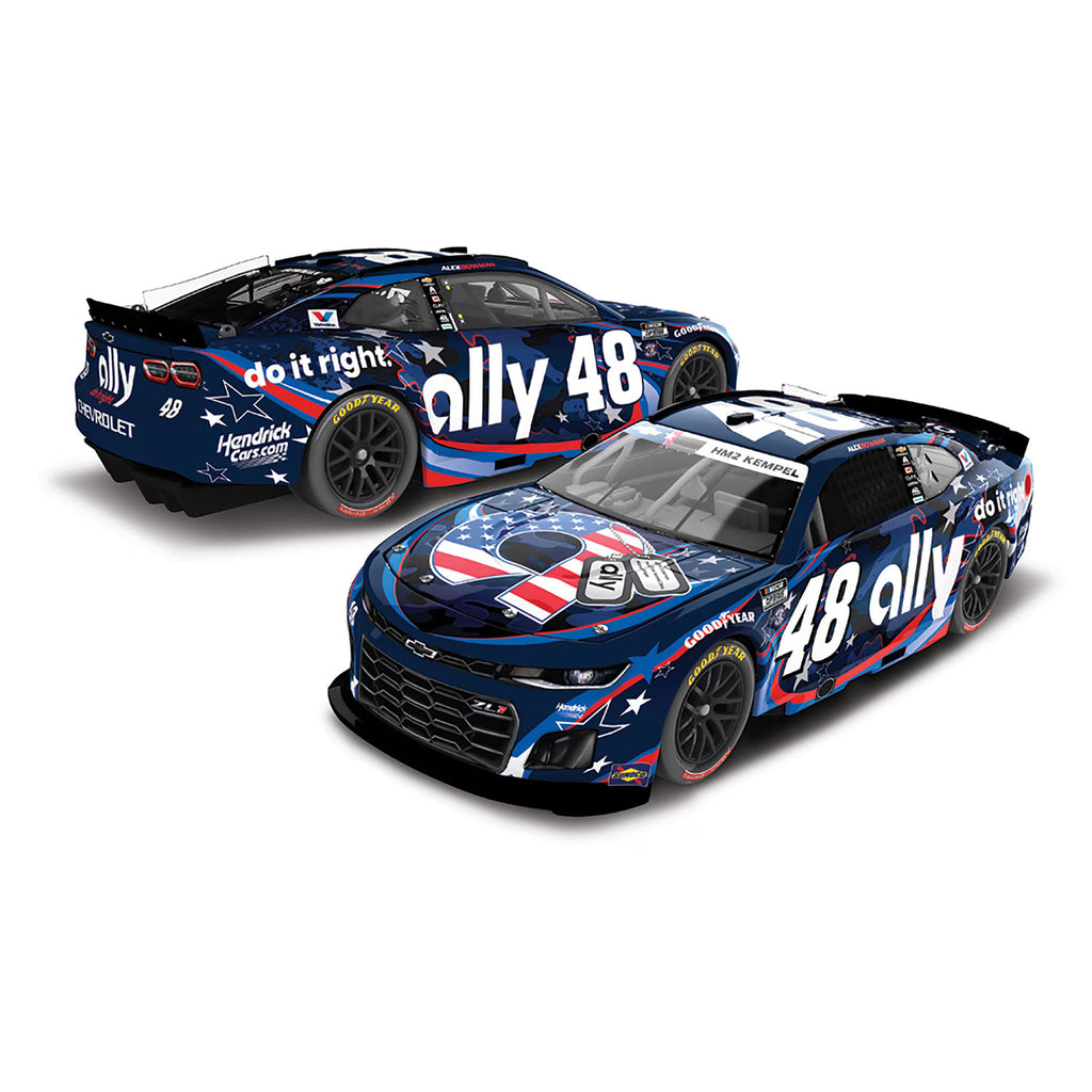 Alex Bowman ELITE Ally Patriotic 1:24 2025 Diecast Car #48 NASCAR