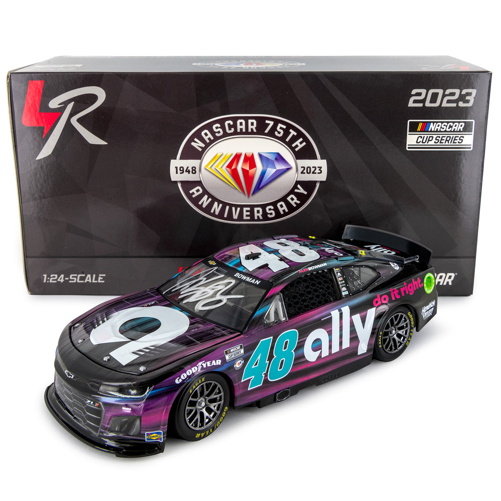 Alex Bowman Autographed Ally Night 1:24 Standard 2023 Diecast Car