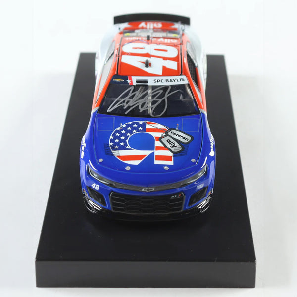 Alex Bowman Autographed Ally Salutes Patriotic 1:24 Standard 2022 Diecast Car